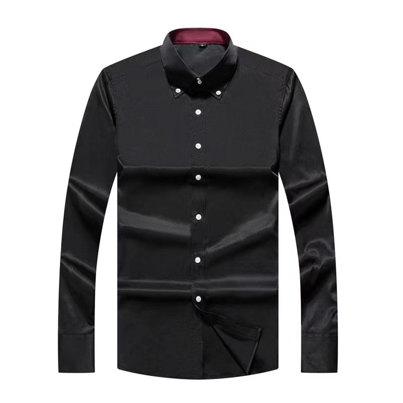 เสื้อเชิ้ตสีขาวแขนยาวสำหรับผู้ - Korean Men Formal Wear บทวิจารณ์และราคา