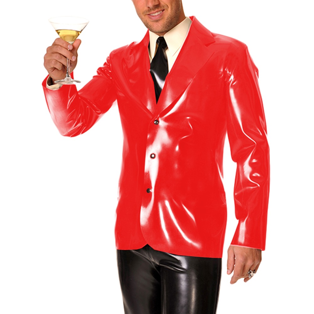เสื้อโค้ทปกปกหนังไวนิล PVC แขน - Mens Formal Look บทวิจารณ์และราคา