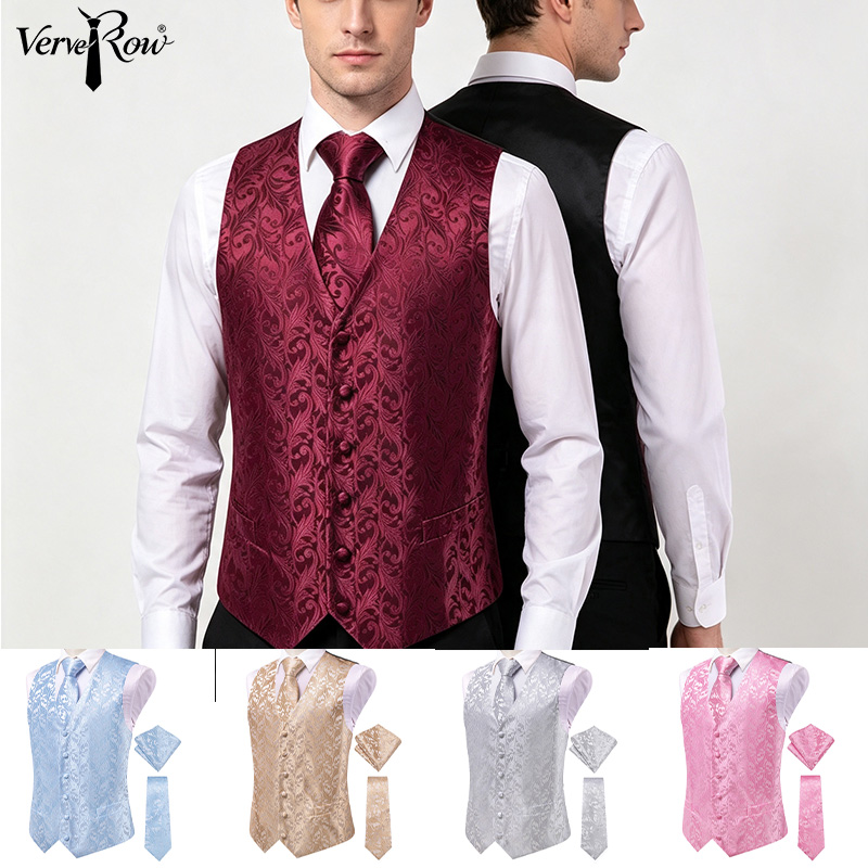 ชุดสูทผู้ชาย VerveRow สีเบอร์ก - Men'S Formal Wear Ties บทวิจารณ์และราคา