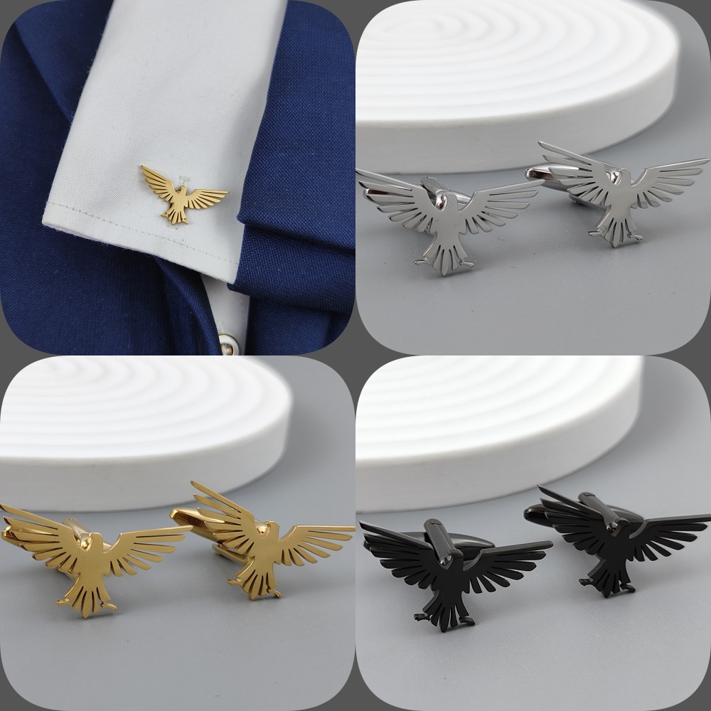 กระดุมข้อมือชุบทองลายนกอินทรีบ - Men'S Formal Wear Ties บทวิจารณ์และราคา