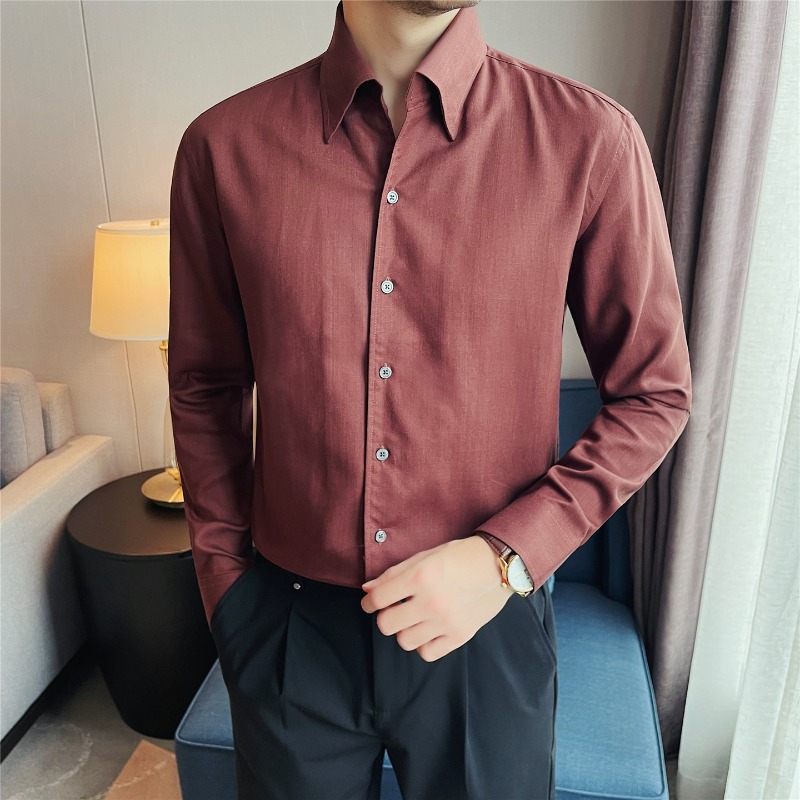 เสื้อเชิ้ตผู้ชายผ้าไลโอเซลล์ 1 - Men Formal Wear Clothes บทวิจารณ์และราคา