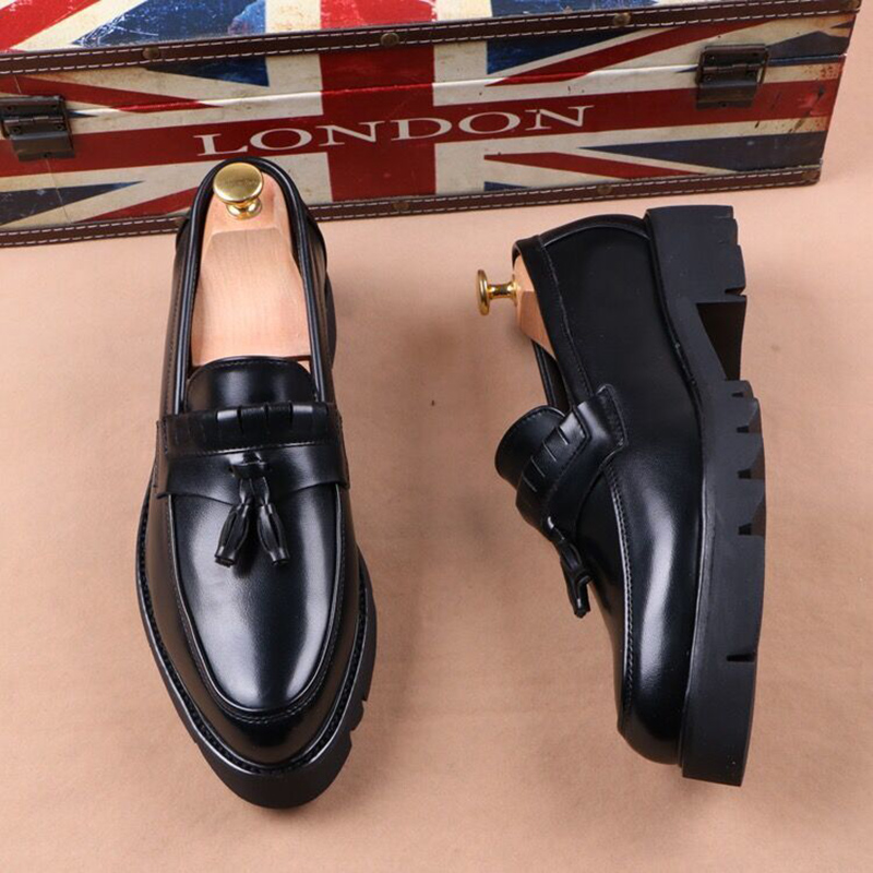 รองเท้าหนังนิ่มแบบสวม สไตล์เกา - Korean Men Formal Wear บทวิจารณ์และราคา