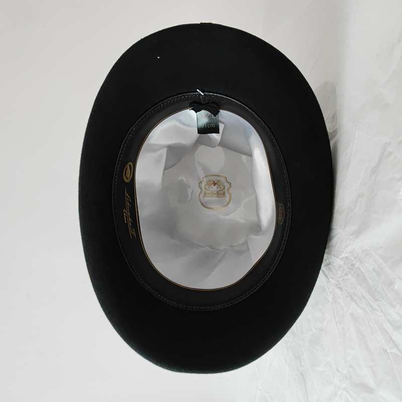 หมวกทรงสูงสีดำทำจากผ้าขนสัตว์ข - Victorian Men'S Formal Wear บทวิจารณ์และราคา